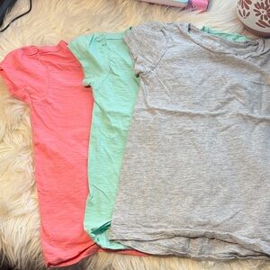 Carter's Short Sleeve Tees in Gray, Pink, and Green
